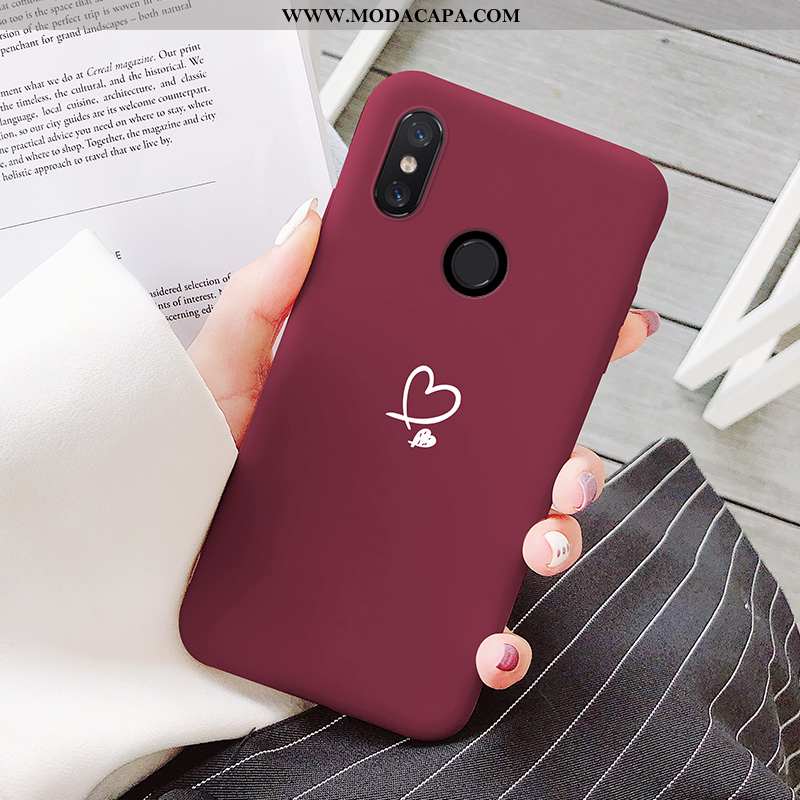 Capa Xiaomi Mi 8 Soft Silicone Telemóvel Coração Criativas Completa Capas Online