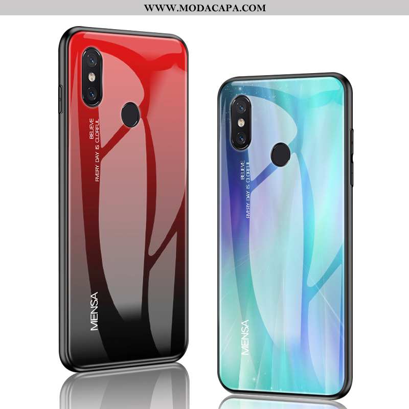 Capas Xiaomi Mi 8 Super Vidro Tendencia Slim Criativas Primavera Protetoras Promoção