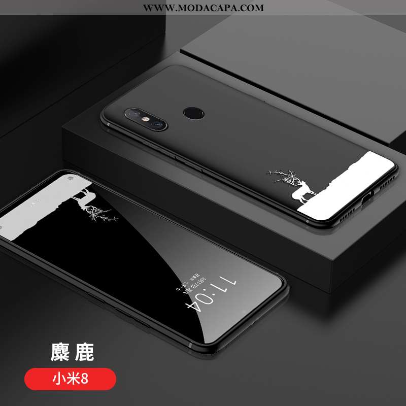Capas Xiaomi Mi 8 Personalizada Soft Preto Fosco Criativas Discovery Venda