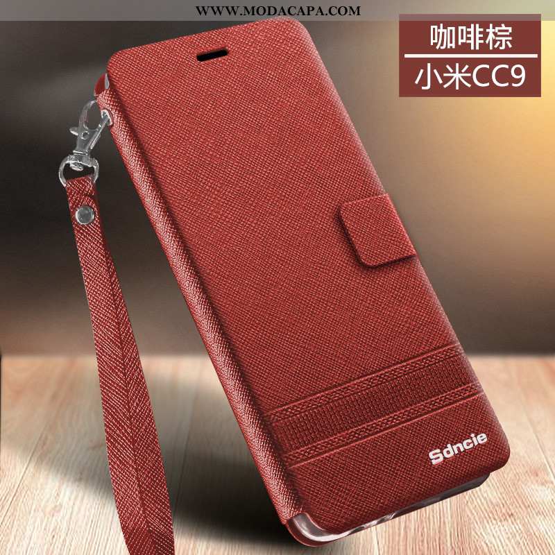 Capas Xiaomi Mi 9 Lite Couro Soft Costume Completa Cases Rosa Telinha Barato