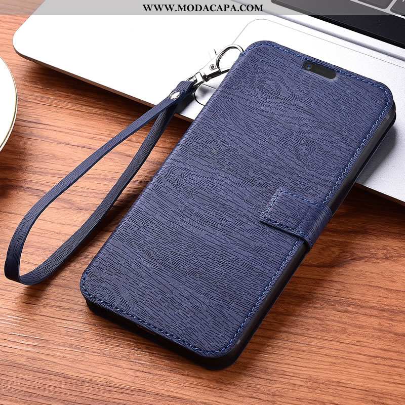 Capa Xiaomi Mi 9 Lite Protetoras Couro Preto Telinha Antiqueda Completa Capas Baratas