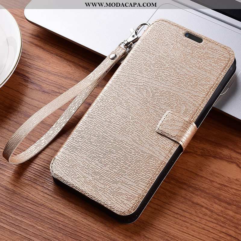 Capa Xiaomi Mi 9 Lite Protetoras Couro Preto Telinha Antiqueda Completa Capas Baratas