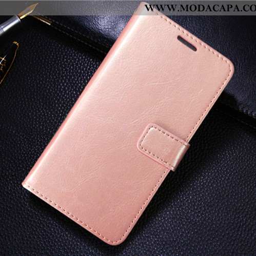 Capa Xiaomi Mi 9 Lite Protetoras Cases Pequena Telemóvel Vermelho Antiqueda Couro Promoção