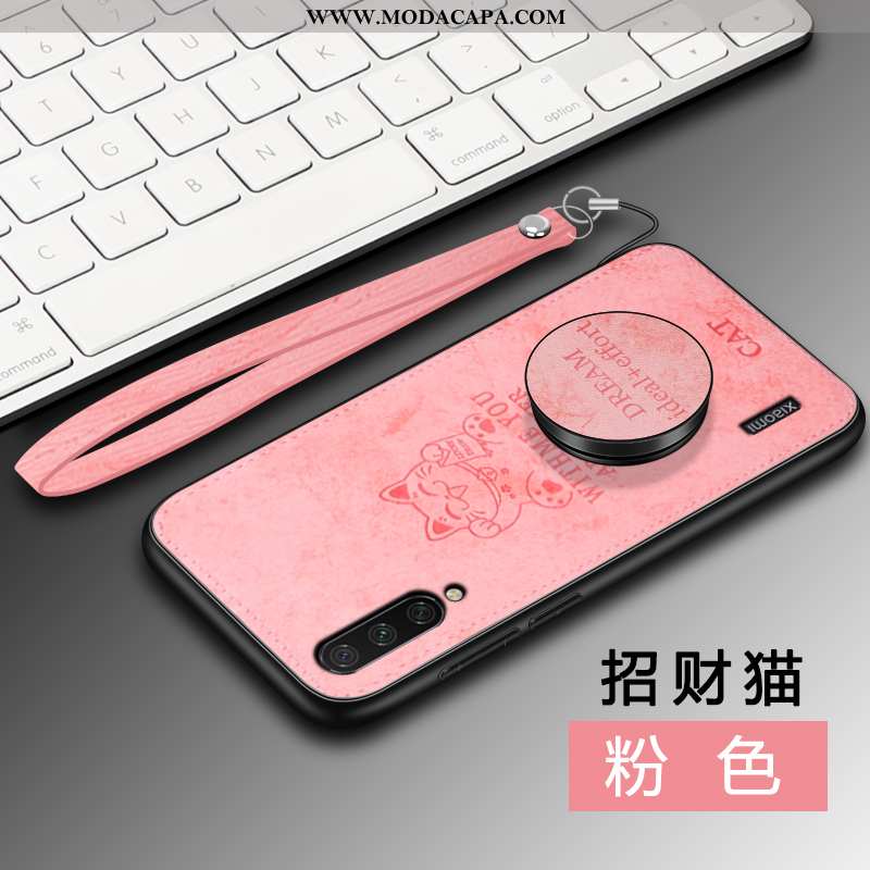 Capa Xiaomi Mi 9 Lite Protetoras Cinza Soft Couro Telemóvel Cases Antiqueda Baratos