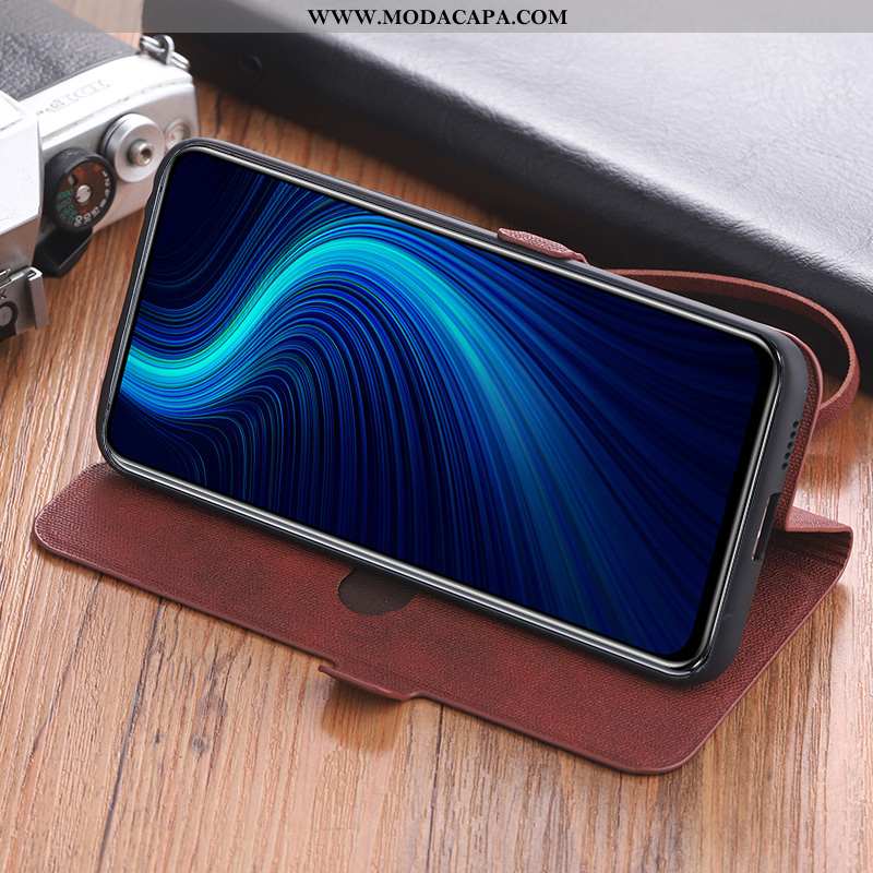 Capas Xiaomi Mi 9 Lite Soft Cases Cinza Couro Protetoras Antiqueda Telinha Baratos