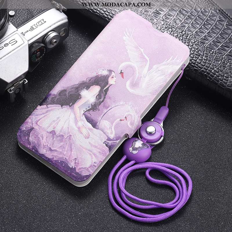 Capas Xiaomi Mi 9 Lite Couro Bonitos Antiqueda Telemóvel Rosa Cases Pequena Venda