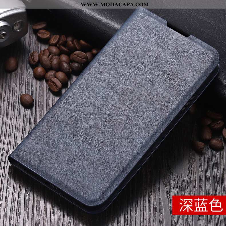 Capa Xiaomi Mi 9 Lite Slim Malha Couro Costume Protetoras Soft Marrom Baratos