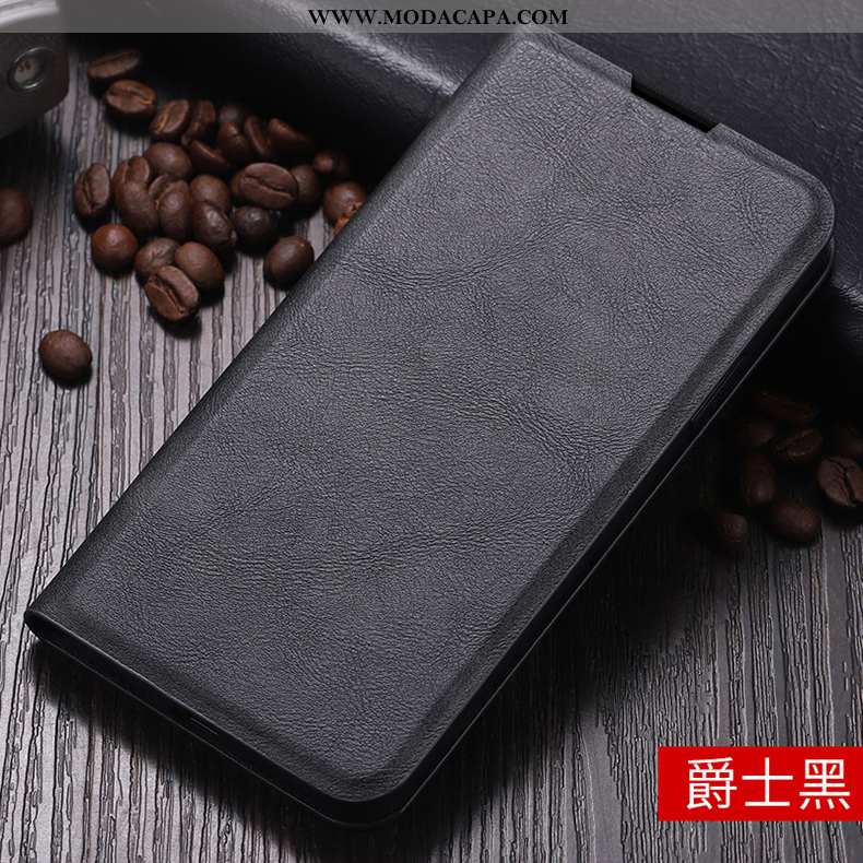 Capa Xiaomi Mi 9 Lite Slim Malha Couro Costume Protetoras Soft Marrom Baratos