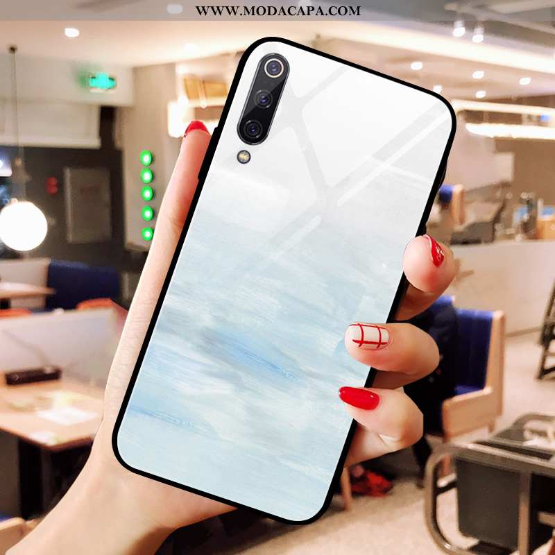 Capa Xiaomi Mi 9 Lite Criativas Malha Telemóvel Casal Claro Tendencia De Grau Baratas