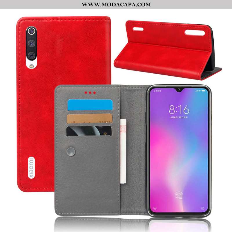 Capas Xiaomi Mi 9 Lite Protetoras Telemóvel Cases Couro Laranja Completa Online