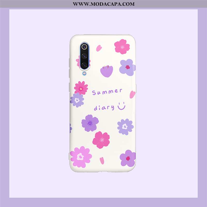 Capas Xiaomi Mi 9 Lite Silicone Rosa Pequena Telemóvel Completa Desenho Animado Fofas Venda