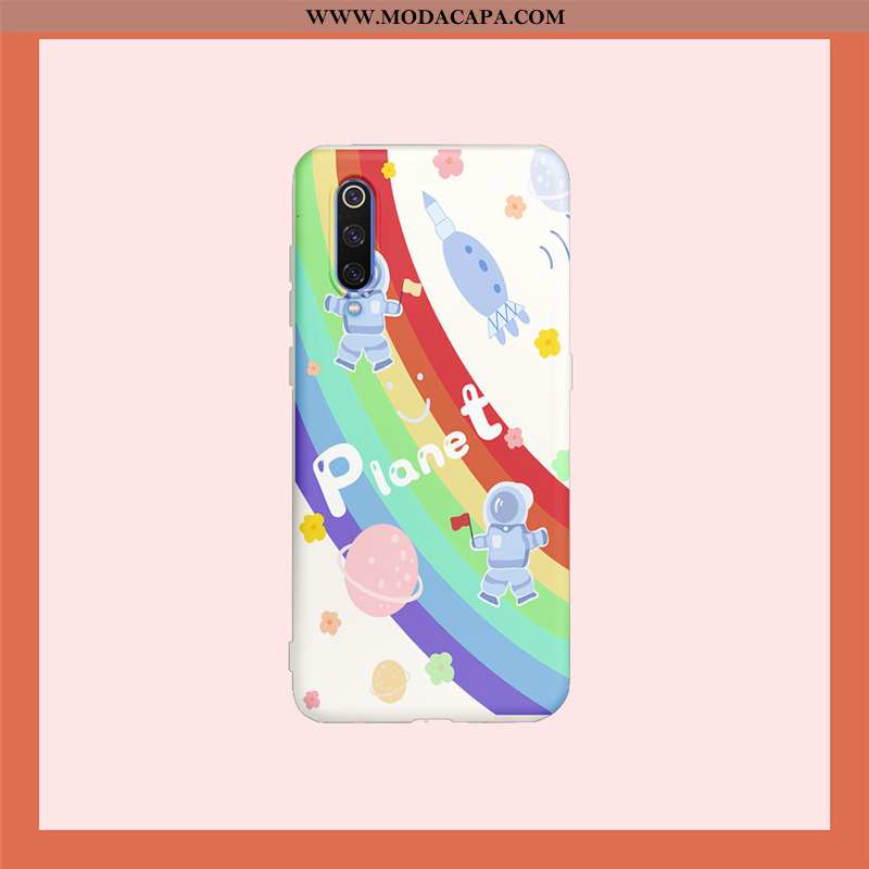 Capas Xiaomi Mi 9 Lite Silicone Rosa Pequena Telemóvel Completa Desenho Animado Fofas Venda