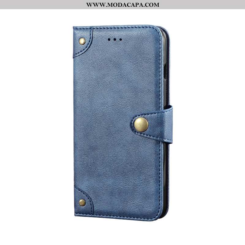 Capa Xiaomi Mi 9 Lite Tendencia Capas Couro Telinha Azul Cases Telemóvel Venda