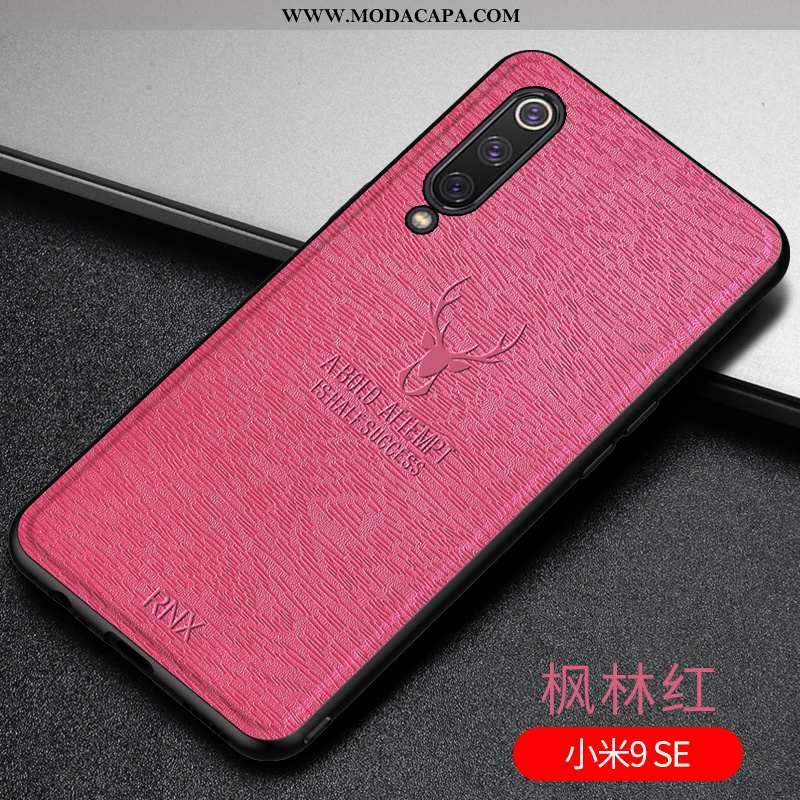 Capa Xiaomi Mi 9 Se Criativas Tendencia Super Vermelho Slim Silicone Soft Promoção