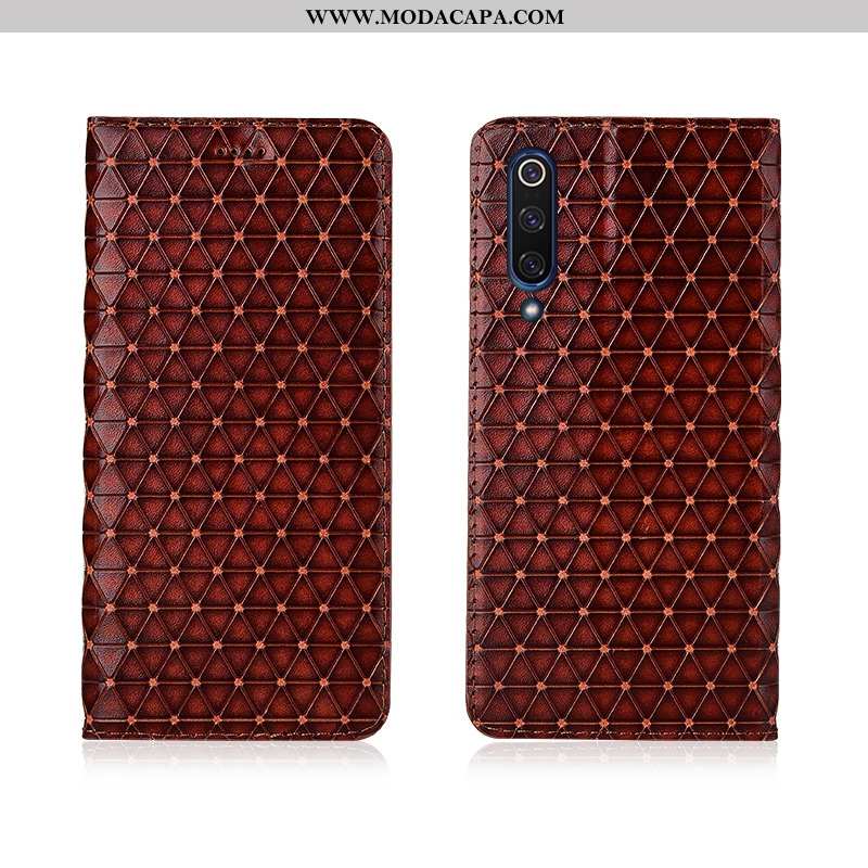 Capas Xiaomi Mi 9 Se Silicone Pequena Cases Cover Couro Legitimo Xadrez Baratos