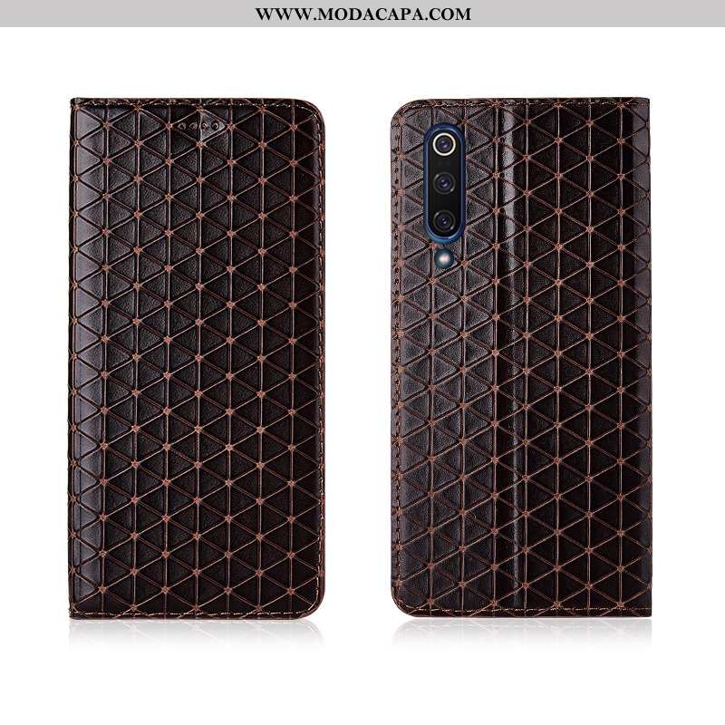 Capas Xiaomi Mi 9 Se Silicone Pequena Cases Cover Couro Legitimo Xadrez Baratos