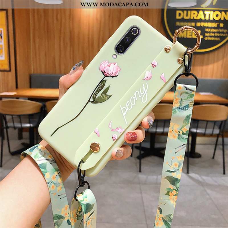 Capa Xiaomi Mi 9 Se Criativas Cordao Verde Wrisband Antiqueda Suporte Pequena Baratas