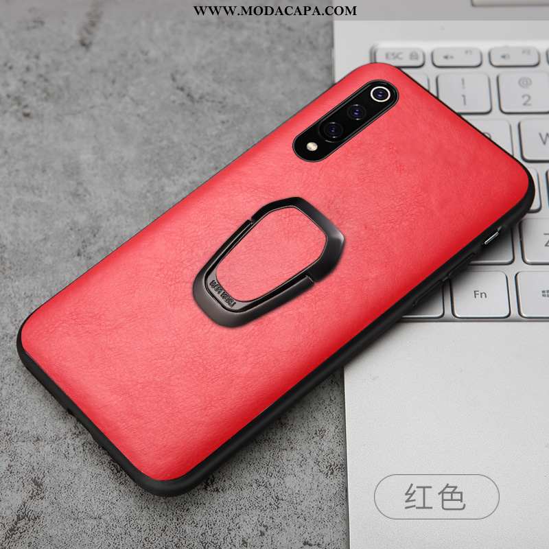 Capas Xiaomi Mi 9 Criativas Couro Legitimo Marrom Telemóvel Suporte Protetoras Simples Venda