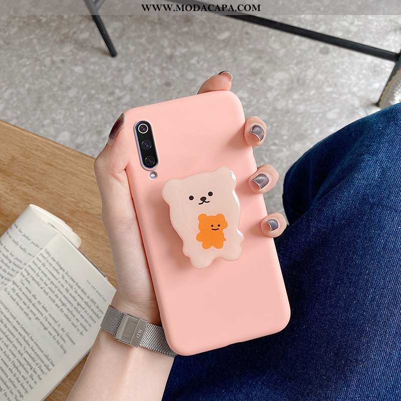 Capas Xiaomi Mi 9 Protetoras Slim Urso Azul Suporte Silicone Venda