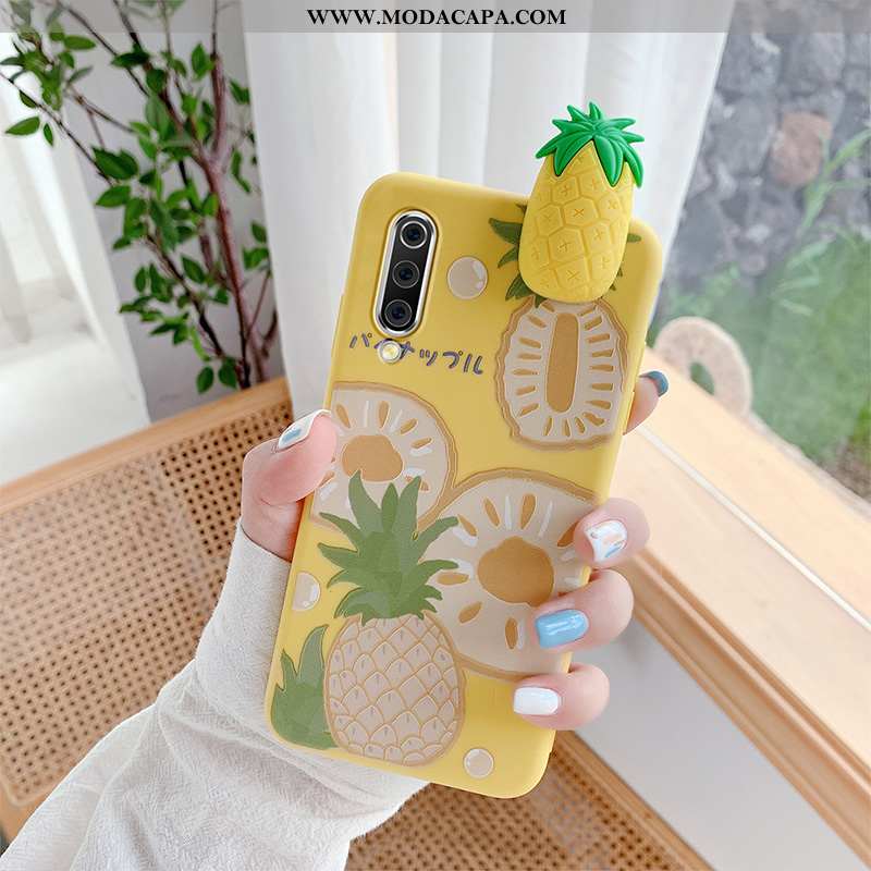 Capas Xiaomi Mi 9 Slim Fofas Telemóvel Pineapple Amarelo Malha Telinha Baratas