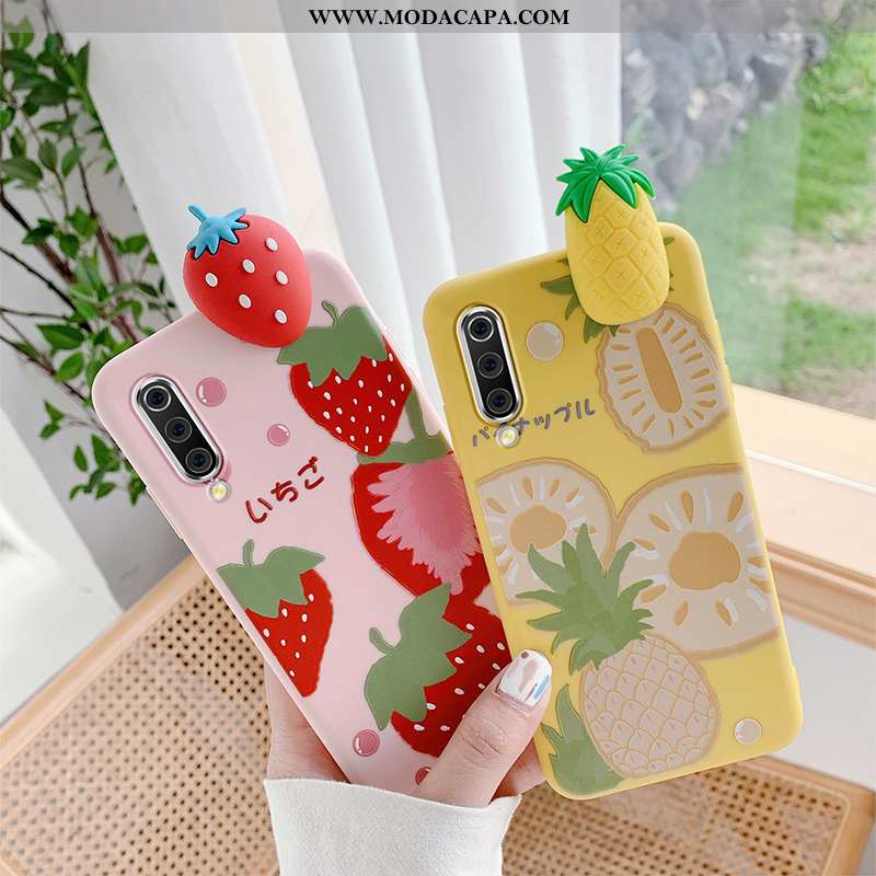 Capas Xiaomi Mi 9 Slim Fofas Telemóvel Pineapple Amarelo Malha Telinha Baratas