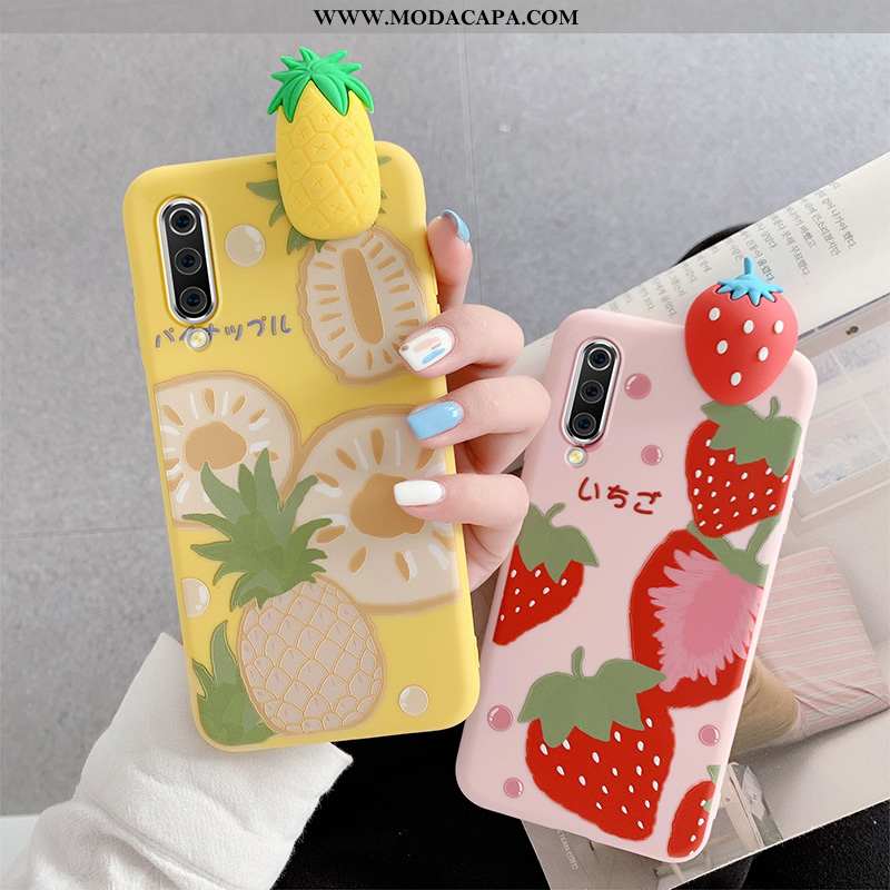 Capas Xiaomi Mi 9 Slim Fofas Telemóvel Pineapple Amarelo Malha Telinha Baratas