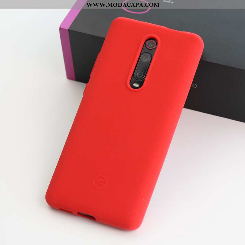 Capa Xiaomi Mi 9t Pro Silicone Antiqueda Vermelho Completa Capas Soft Telemóvel Promoção