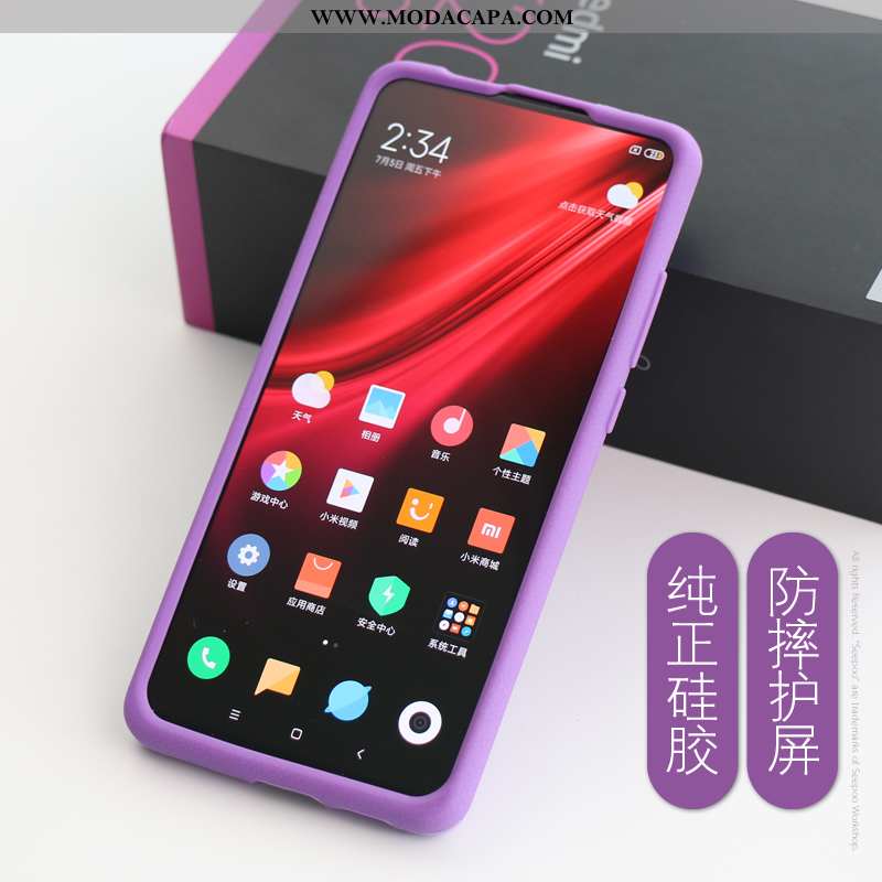 Capa Xiaomi Mi 9t Pro Silicone Antiqueda Vermelho Completa Capas Soft Telemóvel Promoção