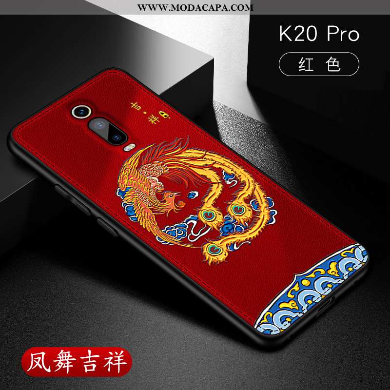 Capa Xiaomi Mi 9t Pro Soft Telemóvel Malha Capas Midi Antiqueda Vermelho Comprar