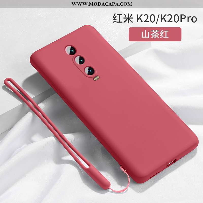 Capas Xiaomi Mi 9t Pro Fosco Silicone Completa Vermelho Slim Telemóvel Antiqueda Venda