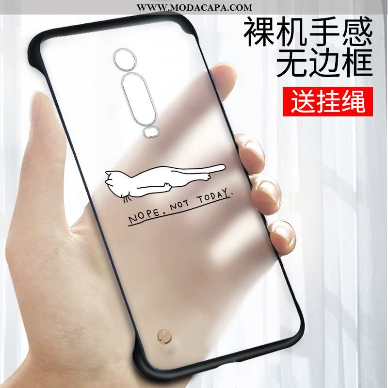 Capas Xiaomi Mi 9t Pro Protetoras Desenho Animado Vermelho Animais Preto Armação Criativas Barato