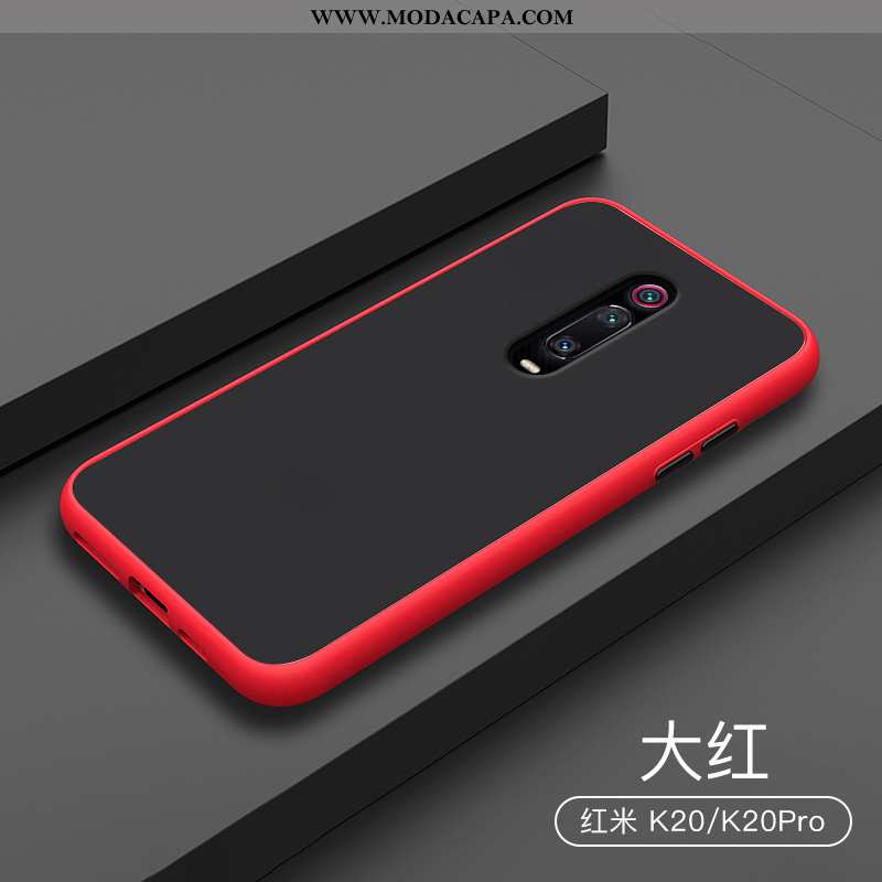 Capas Xiaomi Mi 9t Protetoras Vermelho Fosco Pequena Silicone Cor De Contraste Transparente Online