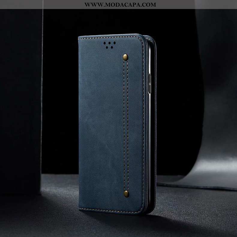 Capas Xiaomi Mi 9t Couro Imã Pequena Marrom Telemóvel Cover Baratas