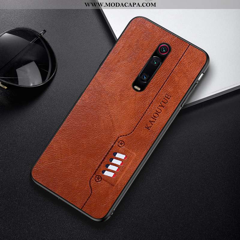 Capas Xiaomi Mi 9t Slim Antiqueda Telemóvel Cases Soft Couro Verde Barato