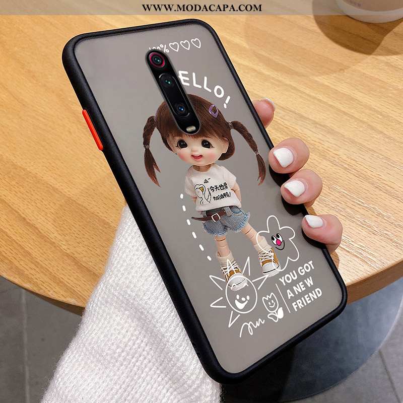 Capa Xiaomi Mi 9t Tendencia Soft Transparente Telinha Silicone Telemóvel Antiqueda Venda