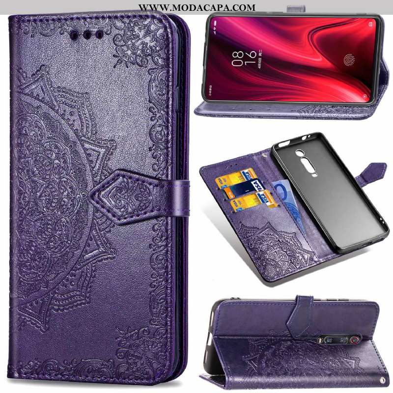 Capa Xiaomi Mi 9t Protetoras Couro Capas Lisas Cordao Verde Cases Baratos