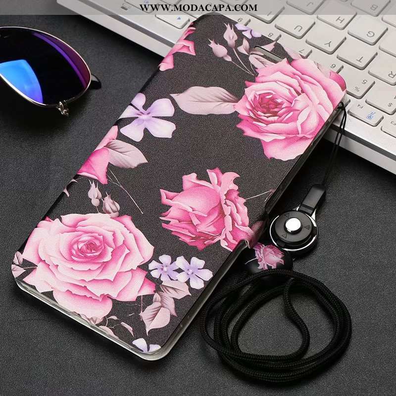 Capa Xiaomi Mi A1 Couro Slim Tendencia Roxa Super Cases Antiqueda Venda