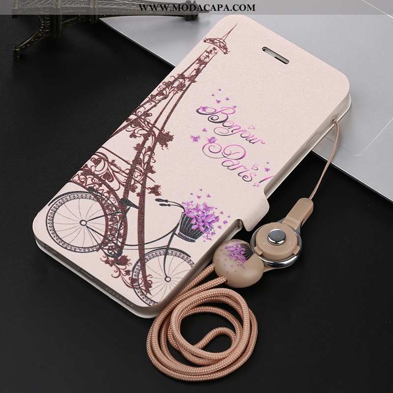 Capa Xiaomi Mi A1 Couro Slim Tendencia Roxa Super Cases Antiqueda Venda