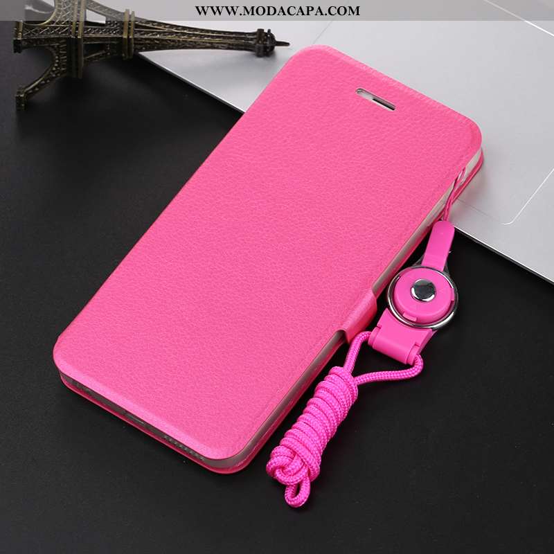 Capa Xiaomi Mi A1 Couro Slim Tendencia Roxa Super Cases Antiqueda Venda