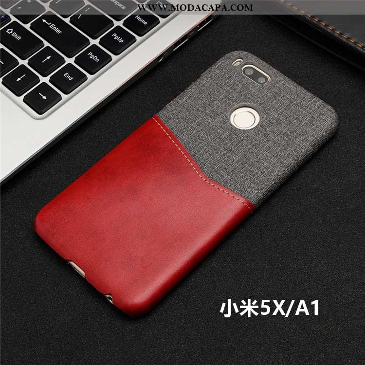 Capa Xiaomi Mi A1 Protetoras Vermelho Telinha Cases Telemóvel Marrom Capas Barato