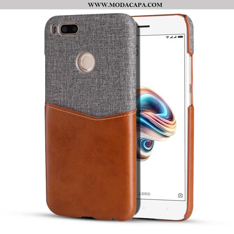 Capa Xiaomi Mi A1 Protetoras Vermelho Telinha Cases Telemóvel Marrom Capas Barato