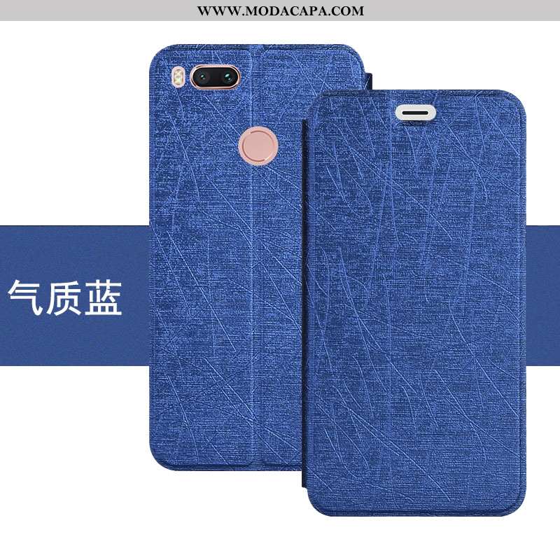 Capas Xiaomi Mi A1 Tendencia Suporte Azul Soft Protetoras Completa Couro Online