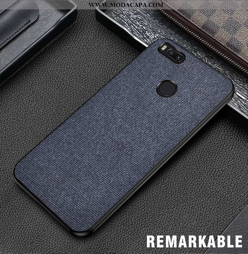 Capa Xiaomi Mi A1 Soft Tecido Cinza Capas Fosco Completa Telemóvel Comprar