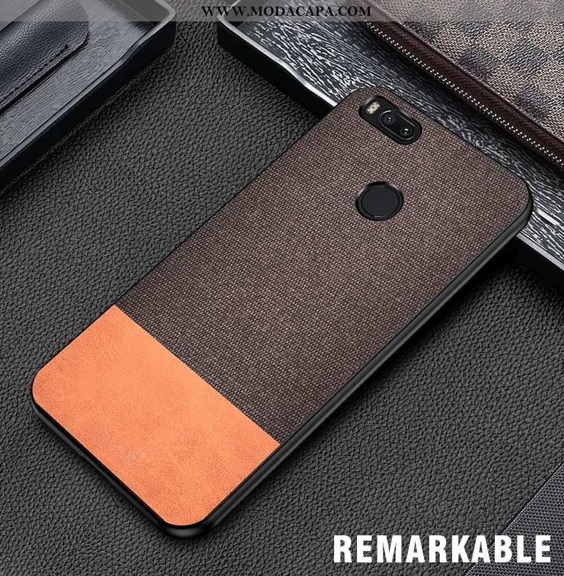 Capa Xiaomi Mi A1 Soft Tecido Cinza Capas Fosco Completa Telemóvel Comprar