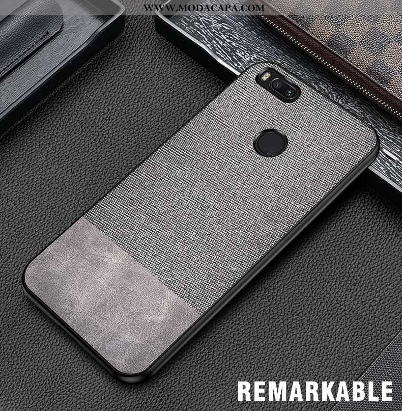 Capa Xiaomi Mi A1 Soft Tecido Cinza Capas Fosco Completa Telemóvel Comprar