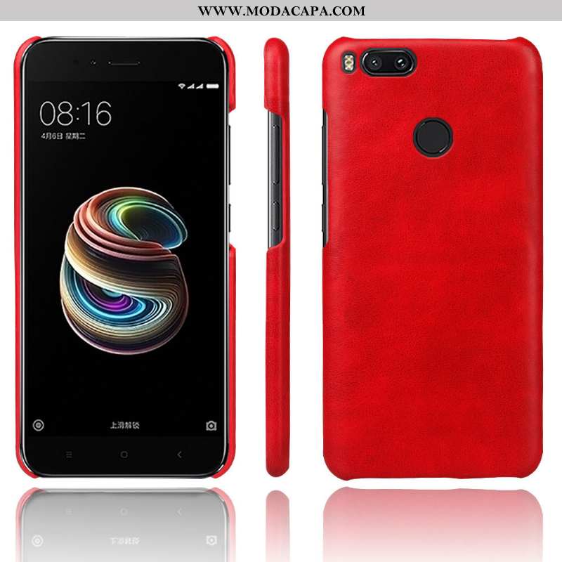 Capas Xiaomi Mi A1 Couro Cases Vintage Protetoras Business Pequena Baratos