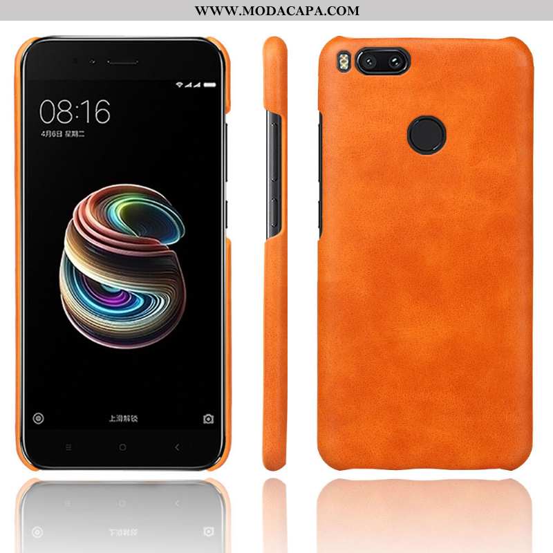 Capas Xiaomi Mi A1 Couro Cases Vintage Protetoras Business Pequena Baratos