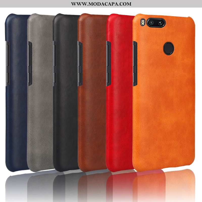 Capas Xiaomi Mi A1 Couro Cases Vintage Protetoras Business Pequena Baratos