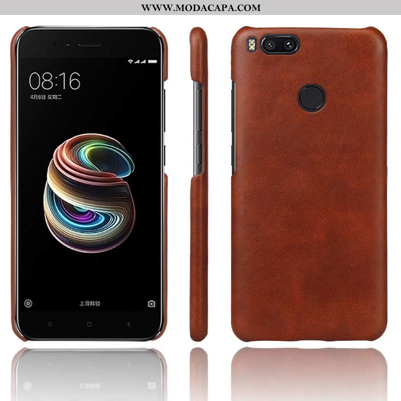 Capas Xiaomi Mi A1 Couro Cases Vintage Protetoras Business Pequena Baratos