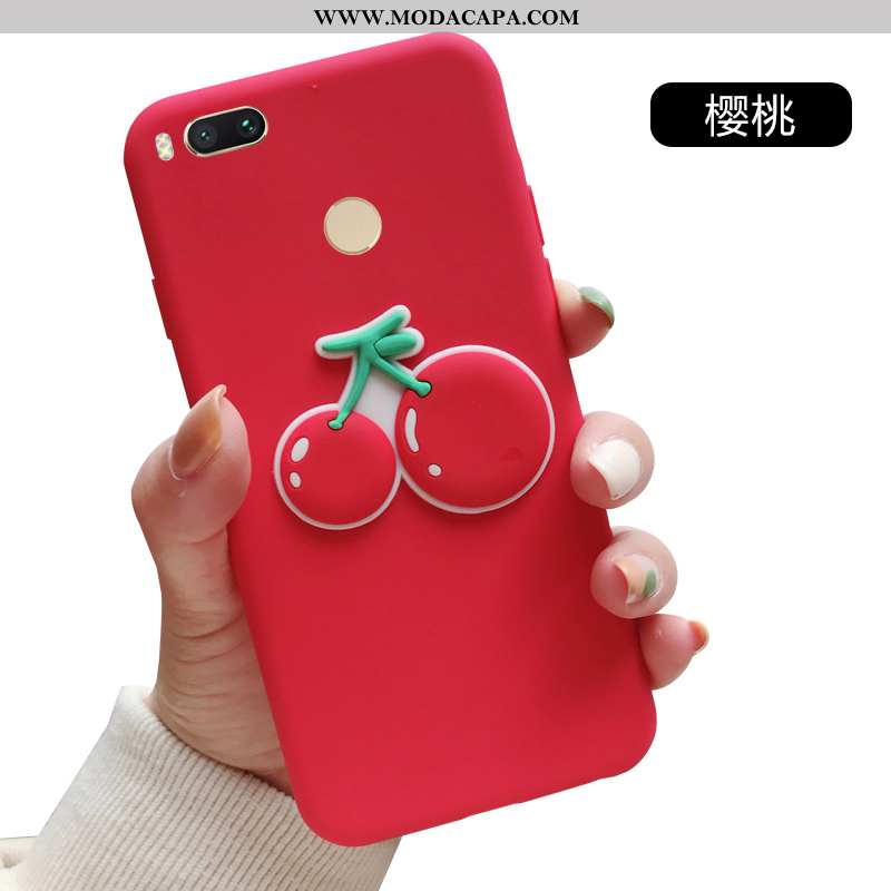 Capas Xiaomi Mi A1 Personalizada Protetoras Telinha Cases Cordao Vermelho Telemóvel Barato